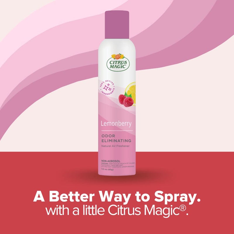 Citrus Magic Natural Odor Eliminating Air Freshener Spray, Lemonberry, 3-Ounce - Image 2